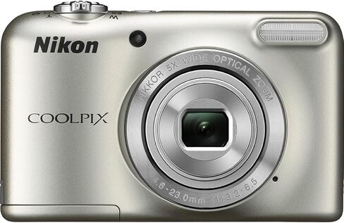 كاميرا Nikon Coolpix L29 بدقة 16.1 ميجابكسل مع تكبير بصري 5x (فضي) (متجدد) in Saudi Arabia