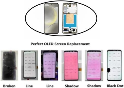 AMOLED Original Screen for Samsung Galaxy S24 LCD Screen Replacement for Samsung Galaxy S24 5G Touch Digitizer Display Screen Assembly with Frame S921U S921A 6.2 inch US Version (Marble Gray) in Saudi Arabia