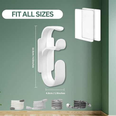 CPAP Hose Hanger with Anti Unhook Feature- White CPAP Hook for Secure Attachment - Premium CPAP Hanger for Organized and Convenient Storage - Durable CPAP Hose Holder in Saudi Arabia