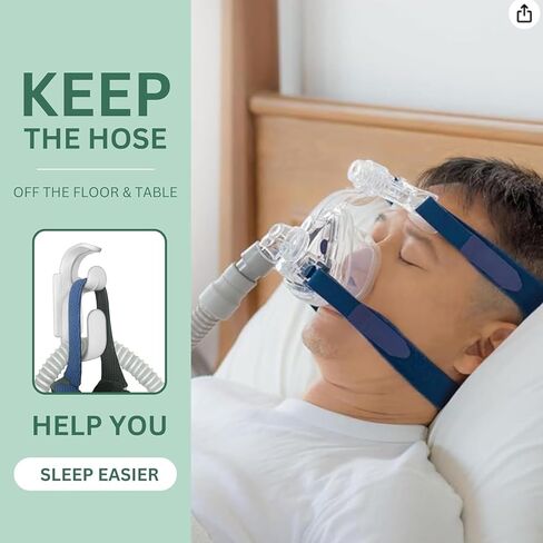 CPAP Hose Hanger with Anti Unhook Feature- White CPAP Hook for Secure Attachment - Premium CPAP Hanger for Organized and Convenient Storage - Durable CPAP Hose Holder in Saudi Arabia