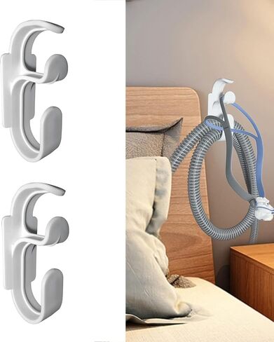 CPAP Hose Hanger with Anti Unhook Feature- White CPAP Hook for Secure Attachment - Premium CPAP Hanger for Organized and Convenient Storage - Durable CPAP Hose Holder in Saudi Arabia
