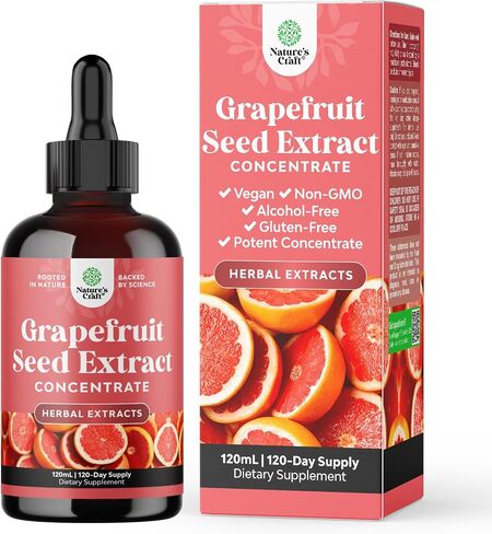 GSE Grapefruit Seed Extract Liquid - Super Concentrated Grapefruit Extract Rich in Bioflavonoids & Polyphenols for Digestive Health and Immune Support - Vegan Non-GMO & Alcohol-Free (60 Servings) in Saudi Arabia