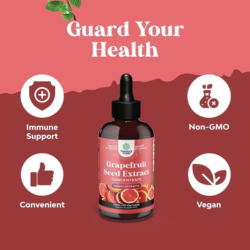 GSE Grapefruit Seed Extract Liquid - Super Concentrated Grapefruit Extract Rich in Bioflavonoids & Polyphenols for Digestive Health and Immune Support - Vegan Non-GMO & Alcohol-Free (60 Servings) in Saudi Arabia