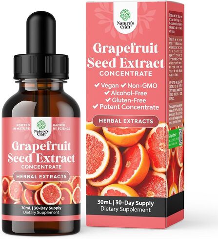 GSE Grapefruit Seed Extract Liquid - Super Concentrated Grapefruit Extract Rich in Bioflavonoids & Polyphenols for Digestive Health and Immune Support - Vegan Non-GMO & Alcohol-Free (60 Servings) in Saudi Arabia