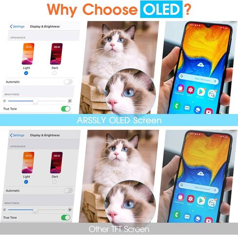 استبدال شاشة OLED لـ oppo Reno3/F15/A91/F17/K7/Find X2 Lite، شاشة LCD تعمل باللمس محول رقمي كامل مع مجموعات إصلاح (أسود، 6.36 بوصة) in Saudi Arabia