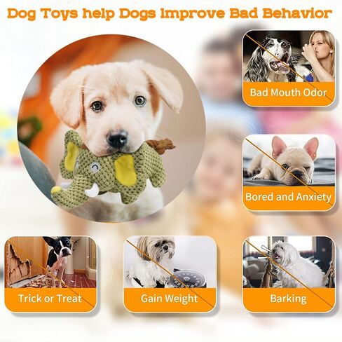 Dog Plush Toy Squeaky Dog Toy Indestructible Stuffed Dog Toy Dog Teething Toy Fun for Indoor Puppies and Senior Pups, Plush No Mess Chew and Play Durable Chewing Toys Puppy, Small, Middle, Big Dogs in Saudi Arabia