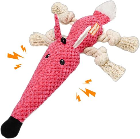 Dog Plush Toy Squeaky Dog Toy Indestructible Stuffed Dog Toy Dog Teething Toy Fun for Indoor Puppies and Senior Pups, Plush No Mess Chew and Play Durable Chewing Toys Puppy, Small, Middle, Big Dogs in Saudi Arabia