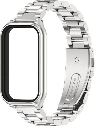 حزام MIJOBS لـ Xiaomi Smart Band 8 Active/Redmi Smart Band 2 سوار ساعة بديل من سبائك الزنك لـ Xiaomi Mi Band 8 Active Fitness Tracker in Kuwait