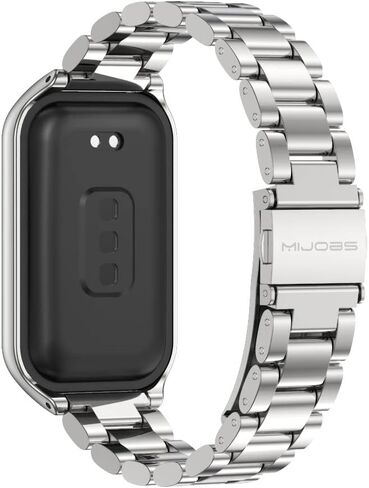 حزام MIJOBS لـ Xiaomi Smart Band 8 Active/Redmi Smart Band 2 سوار ساعة بديل من سبائك الزنك لـ Xiaomi Mi Band 8 Active Fitness Tracker in Kuwait