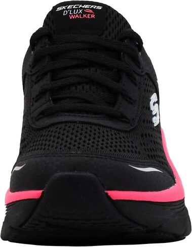 Skechers Women's D'lux Walker - Infinite Motion Shoes, Black/Hot Pink, 6.5 M in Saudi Arabia