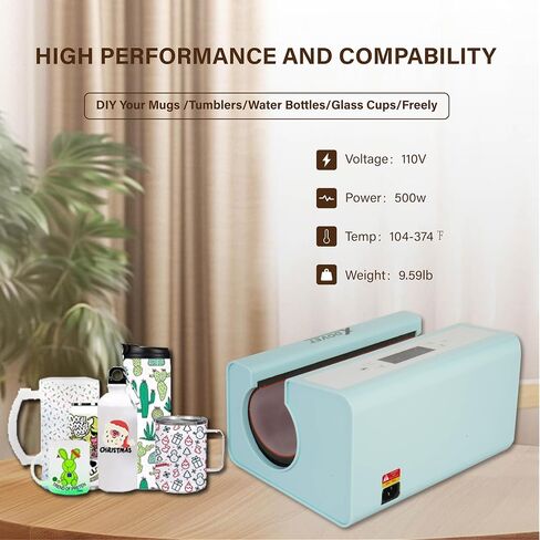 XDOVET Tumbler Heat Press Machine for 20oz-30oz Sublimation Blanks Tumblers Press, 11-16oz Mug Press, Coffee Mugs Cup Press Glass Water Bottle DIY Heat Transfer in Saudi Arabia