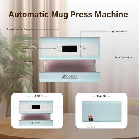 XDOVET Tumbler Heat Press Machine for 20oz-30oz Sublimation Blanks Tumblers Press, 11-16oz Mug Press, Coffee Mugs Cup Press Glass Water Bottle DIY Heat Transfer in Saudi Arabia