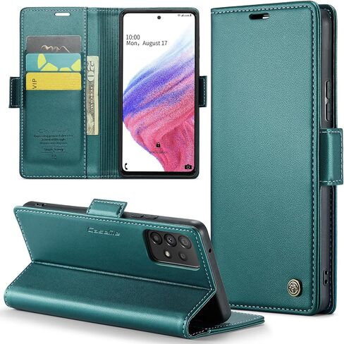 Samsung Galaxy A52 5G/A52s 5G Wallet Case with [RFID Blocking] Card Holder Magnetic Kickstand,Leather Flip Protective Case Wallet for Samsung Galaxy A52 5G/A52s 5G 6.5 Inch -Black in Kuwait
