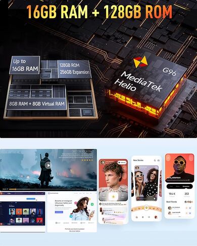 Ulefone Armor 22 هاتف Android 14 هاتف متين غير مقفول 16G+128GB هاتف ذكي متين مفتوح 6600mAh 6.58 بوصة FHD+ 120 هرتز 64MP+64MP كاميرا رؤية ليلية مزدوجة SIM IP68 هاتف ذكي NFC IR Blaster in Kuwait