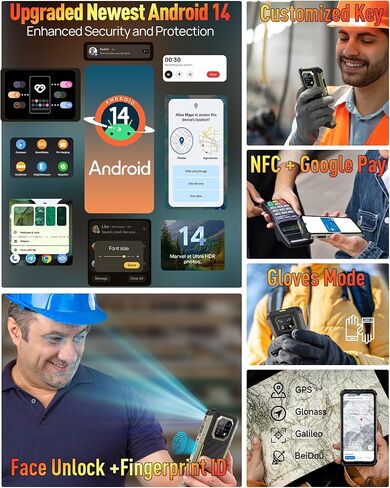 Ulefone Armor 22 هاتف Android 14 هاتف متين غير مقفول 16G+128GB هاتف ذكي متين مفتوح 6600mAh 6.58 بوصة FHD+ 120 هرتز 64MP+64MP كاميرا رؤية ليلية مزدوجة SIM IP68 هاتف ذكي NFC IR Blaster in Kuwait