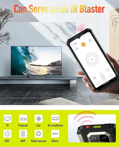 Ulefone Armor 22 هاتف Android 14 هاتف متين غير مقفول 16G+128GB هاتف ذكي متين مفتوح 6600mAh 6.58 بوصة FHD+ 120 هرتز 64MP+64MP كاميرا رؤية ليلية مزدوجة SIM IP68 هاتف ذكي NFC IR Blaster in Kuwait