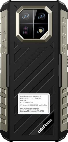 Ulefone Armor 22 هاتف Android 14 هاتف متين غير مقفول 16G+128GB هاتف ذكي متين مفتوح 6600mAh 6.58 بوصة FHD+ 120 هرتز 64MP+64MP كاميرا رؤية ليلية مزدوجة SIM IP68 هاتف ذكي NFC IR Blaster in Kuwait