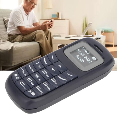Zopsc Mobile Phone for Elderly, Big Cell Phone Unlocked Senior Mobile Phone, Bluetooth Multi Language Ultra Small Pocket Dual SIM Phone, BM70. (Blue) in Saudi Arabia