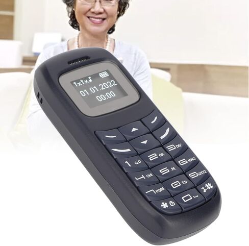 Zopsc Mobile Phone for Elderly, Big Cell Phone Unlocked Senior Mobile Phone, Bluetooth Multi Language Ultra Small Pocket Dual SIM Phone, BM70. (Blue) in Saudi Arabia
