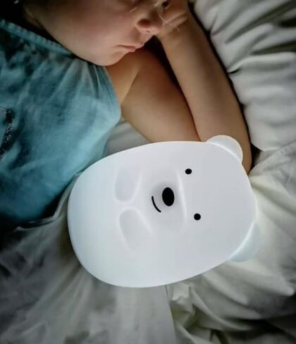 Portable Night Light for Kids - Hanging LED Light Up Toddler Room Remote 9 Colors Changing, Nursery Baby Night Light Car Seat Crib Dimmable Rechargeable Squishy Lamp Room Decorations Gifts in Kuwait