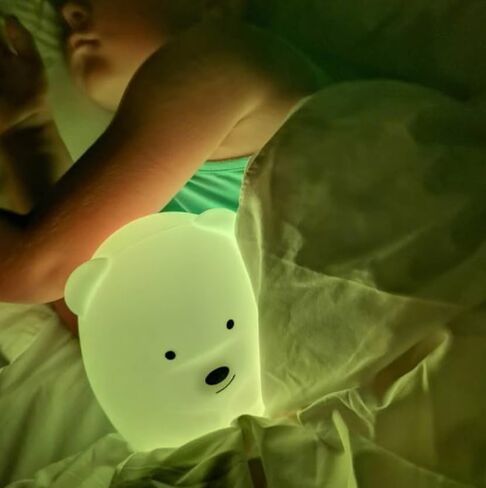 Portable Night Light for Kids - Hanging LED Light Up Toddler Room Remote 9 Colors Changing, Nursery Baby Night Light Car Seat Crib Dimmable Rechargeable Squishy Lamp Room Decorations Gifts in Kuwait