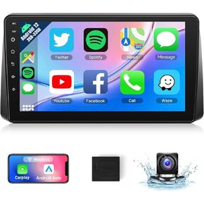 Naifay Car Radio for Dodge Grand Caravan 2011-2020 Chrysler Town & Country 2011-2016 Grand Voyager 2011-2015, 9inch Touch Screen for Dodge Grand Stereo Wireless CarPlay Android Auto Bluetooth GPS SWC