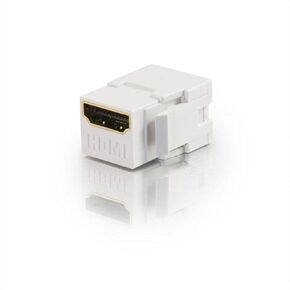 C2G 03721 Two Port Keystone Wall Plate, White