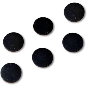 Shungite Stickers for Cell Phone Protection in Bulk | 10 Authentic Shungite Sticky Plates for Smartphones | Crystal Cell Phone Round Plates Set S245