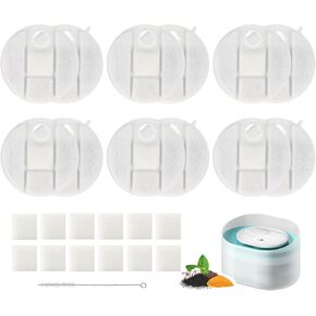 12 Pack Replacement Filters for Petlibro Capsule Dog Water Fountain PLWF008, 6 Month Supply Filter for Dog Water Dispensers