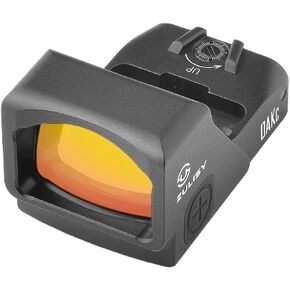 OAKc Full Size 3 MOA Red Dot & 56 MOA Circle Reticle Reflex Sight for Astigmatism, RMR/407C Footprint Compatible, 1x24mm Compact Scope for Pistol, with Picatinny Rail M1913 Mount