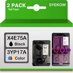 X4E75A 3YP17A Print Head Combo Pack X4E75A 3YP17A Printehead Use for HP Smart Tank 500 600 700 for HP Smart Tank 660 670 700 6000 6001 7000 7001 7300 7301 7600 7602 Series Printer(1Black, 1Tri-colour)
