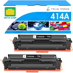 خراطيش حبر أسود 414A MFP M479fdw 414X بديلة متوافقة مع HP 414A W2020A 414X W2020X لحبر الطابعة HP Color Laserjet Pro MFP M479fdw M479fdn M454dw M454dn M479dw (أسود، عبوتان) in Kuwait
