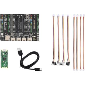 New for Raspberry Pi Pico 2 – High-Performance RP2350 Microcontroller with Dual-Core Arm Cortex-M33 & RISC-V, 2MB Flash, 2MB SRAM, Secure Boot Comes with Pico Expansion Board