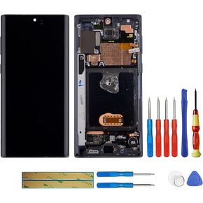 Dynamic AMOLED Compatible with Samsung Galaxy Note10 Note 10 SM-N970 /SM-N9700 (Black with Frame) LCD Touch Screen Display + Tools