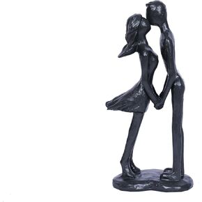 Couple Statue Love Figurine Iron Sculpture Home Decor Modern Abstract Decorative Anniversary Wedding Gifts for Couple Iron Romantic Passionate Love Ornament for Couples Valentines