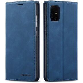 EYZUTAK Premium PU Leather Flip Folio Case for Samsung Galaxy S21 5G, Protective Case with Kickstand Card Slot Magnetic Closure Shockproof Wallet Cover - Black