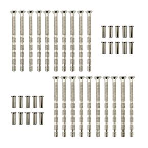 20 Sets M4 *60MM Bolt Connecting Screws and Sleeve Male to Female for Door Handle Knobs Escutcheons and Others