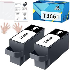 T3661 Ink Maintenance Box (T366100 / T366) for XP-15000 XP-6100 XP-970 XP-8600 XP-8700 XP-6000 XP-8500 Expression Premium Photo Printer (2-Pack)