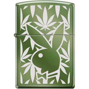 Zippo Lighter -for Playboy Rabbit Head Design Bunny Pink Windproof Lighter (Playboy Rabbit Head Leaf Z5561)