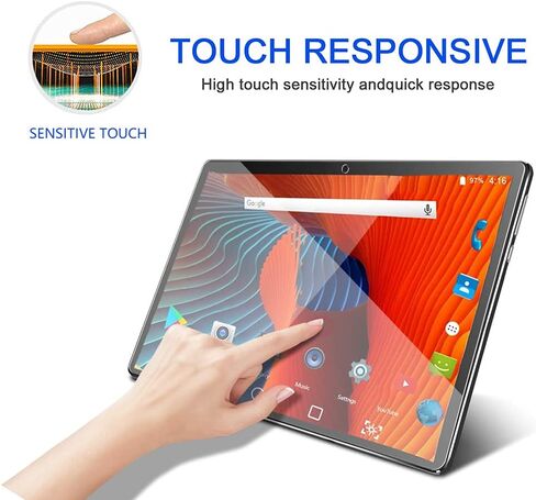 SOATUTO لـ ZONKO High-Tech 10.1 بوصة واقي شاشة من الزجاج المقوى مضاد للخدش خالٍ من الفقاعات 9H صلابة HD Bubble سهل التركيب لـ ZONKO High-Tech 10.1 بوصة (واقي شاشة 2 قطعة) in Saudi Arabia