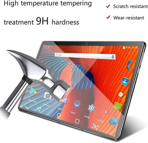 SOATUTO لـ ZONKO High-Tech 10.1 بوصة واقي شاشة من الزجاج المقوى مضاد للخدش خالٍ من الفقاعات 9H صلابة HD Bubble سهل التركيب لـ ZONKO High-Tech 10.1 بوصة (واقي شاشة 2 قطعة) in Saudi Arabia