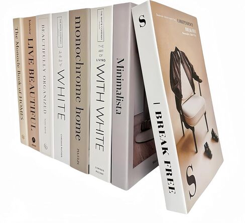 8 عبوات من الكتب المزخرفة | كتب زخرفية Ediactcyl لديكور المنزل | كتب وهمية للديكور | لديكور غرفة المعيشة رف الكتب in Kuwait