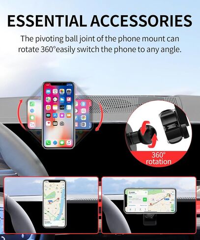 حامل هاتف السيارة لملحقات 2024 2025 BMW 5 Series / 2024 2025 BMW i5 مقاس 14.9 بوصة مشبك ثابت للشاشة، حامل هاتف متوافق مع MagSafe، حامل الهاتف الخلوي لا يؤثر على فتحة التهوية in Kuwait