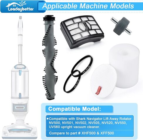 قطع غيار أحزمة لف الفرشاة من Leadaybetter متوافقة مع Shark Rotator Professional NV500 NV501 NV502 NV505 NV520 NV550 UV560 فراغ تستقيم، أجزاء XHF500 XFF500 in Saudi Arabia