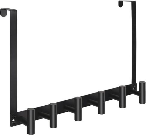 Over The Door Hooks, Over The Door Hanger Hook with 5 Towel Hooks, Door Rack Towel Holder Towel Hanger for Bathroom, Over The Door Towel Racks for Bathroom, Bedroom Towels and Coats in Saudi Arabia