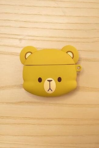 Milk Bear Compatible with AirPods Pro Case Silicone Carrying Shockproof Protective Cover Authentic Milkmochabear Merchandise Headphones Character Head Cute Adorable in Kuwait