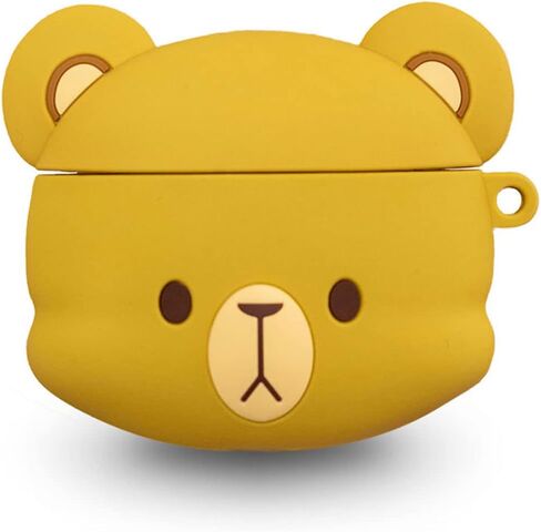 Milk Bear Compatible with AirPods Pro Case Silicone Carrying Shockproof Protective Cover Authentic Milkmochabear Merchandise Headphones Character Head Cute Adorable in Kuwait