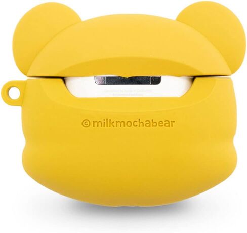 Milk Bear Compatible with AirPods Pro Case Silicone Carrying Shockproof Protective Cover Authentic Milkmochabear Merchandise Headphones Character Head Cute Adorable in Kuwait