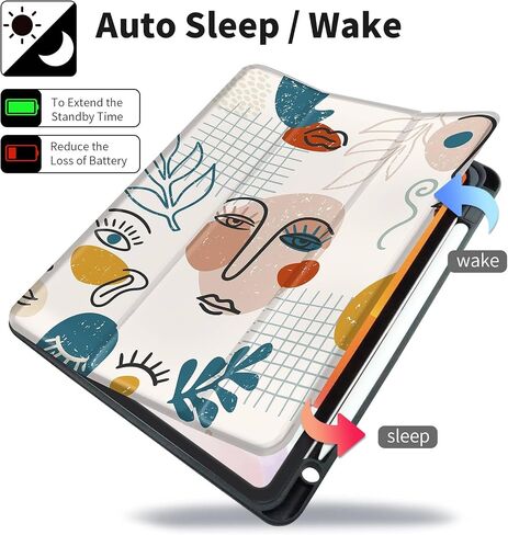 Smart Folio Case for iPad Air 11-inch M2 (2024), iPad Air 5th Generation Case Cute iPad Air 4th Generation Case,Artsy iPad Air Cases 10.9 inch iPad Case,Pencil Holder,XOXO Girl in Saudi Arabia