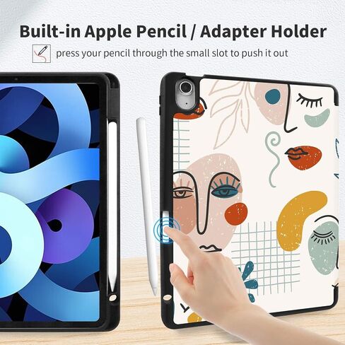 Smart Folio Case for iPad Air 11-inch M2 (2024), iPad Air 5th Generation Case Cute iPad Air 4th Generation Case,Artsy iPad Air Cases 10.9 inch iPad Case,Pencil Holder,XOXO Girl in Saudi Arabia
